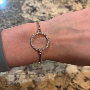 Silver ring bracelet